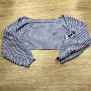 Dazy Women Blue Sweater Cardigan M